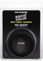 Load image into Gallery viewer, Rock Solid The Silicone Gasket Cock Ring - Black - Large
