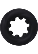 Load image into Gallery viewer, Rock Solid The Twist Silicone Cock Ring - Black
