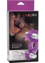 Load image into Gallery viewer, Wireless Rocking Rabbit Vibrating Cock Ring with Clitoral Stimulation - Purple
