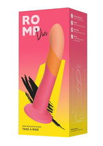 Load image into Gallery viewer, Romp Dizi Silicone Dildo - Orange/Pink
