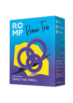 Load image into Gallery viewer, Romp Remix Trio Silicone Cock Rings - Purple - 3 Piece
