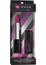 Load image into Gallery viewer, Rose Lipstick Vibrator - Black
