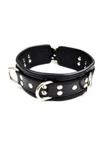 Load image into Gallery viewer, Rouge 5 D Ring Leather Collar - Black

