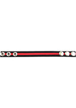 Load image into Gallery viewer, Rouge Leather Adjustable Cock Strap - Black/Red
