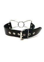 Load image into Gallery viewer, Rouge Leather Adjustable Spider Gag - Black
