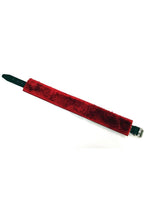 Load image into Gallery viewer, Rouge Leather Collar with Faux Fur Lining
