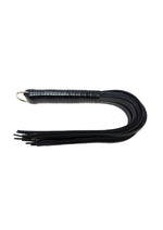 Load image into Gallery viewer, Rouge Leather Spiral Flogger - Black
