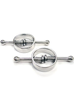 Load image into Gallery viewer, Rouge Metal Adjustable Nipple Clamps - Silver
