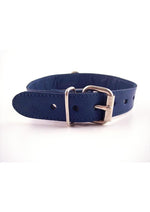 Load image into Gallery viewer, Rouge O Ring Studded Adjustable Leather Collar - Blue
