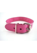 Load image into Gallery viewer, Rouge O Ring Studded Adjustable Leather Collar - Pink
