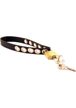 Load image into Gallery viewer, Rouge Padlocable Cock Strap Adjustable Leather Cock Ring - Black
