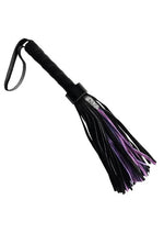 Load image into Gallery viewer, Rouge Short Suede Flogger - Black/Purple
