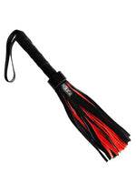 Load image into Gallery viewer, Rouge Short Suede Flogger - Black/Red
