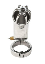 Load image into Gallery viewer, Rouge Stainless Steel Chastity Cock Cage with Padlock
