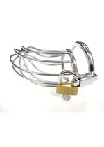 Load image into Gallery viewer, Rouge Stainless Steel Chastity Cock Cage with Padlock

