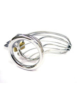 Load image into Gallery viewer, Rouge Stainless Steel Chastity Cock Cage with Padlock
