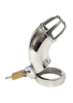 Load image into Gallery viewer, Rouge Stainless Steel Chastity Cock Cage with Padlock
