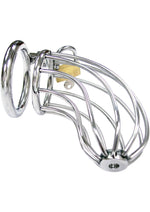 Load image into Gallery viewer, Rouge Stainless Steel Chastity Cock Cage with Padlock
