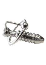 Load image into Gallery viewer, Rouge Stainless Steel Hollow Beaded Urethral Probe and Cock Ring - Metal
