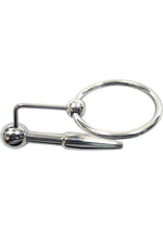 Load image into Gallery viewer, Rouge Urethral Stainless Steel Probe and Cock Ring - Silver
