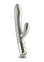 Load image into Gallery viewer, Royals Grace Rechargeable Silicone Rabbit Vibrator - Gray/Grey
