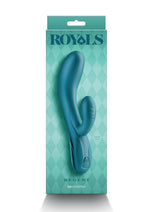 Load image into Gallery viewer, Royals Regent Rechargeable Silicone Rabbit Vibrator - Green
