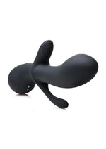 Load image into Gallery viewer, Rumblers 10x Triple Stim Silicone Rabbit Vibrator - Black
