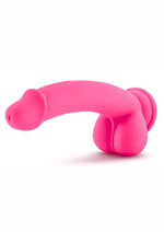 Load image into Gallery viewer, Ruse D Thang Silicone Dildo with Balls - Hot Pink/Pink - 7.75in
