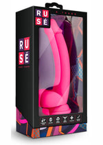 Load image into Gallery viewer, Ruse D Thang Silicone Dildo with Balls - Hot Pink/Pink - 7.75in
