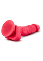 Load image into Gallery viewer, Ruse Hypnotize Silicone Dildo with Balls 7.5in - Cerise
