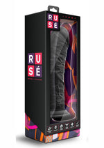 Load image into Gallery viewer, Ruse Jammy Silicone Dildo - Black - 8in
