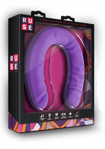 Load image into Gallery viewer, Ruse Silicone Slim Double Dong Dildo - Purple - 18in
