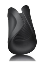 Load image into Gallery viewer, Rush Silicone Vibrating Textured Masturbator - Black
