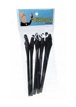 Load image into Gallery viewer, S-Line The Dickheads Groom Straws - Black
