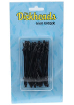 Load image into Gallery viewer, S-Line The Dickheads Groom Toothpicks - Black/Vanilla
