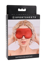 Load image into Gallery viewer, Saffron Blindfold - Black/Red

