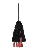 Load image into Gallery viewer, Saffron Faux Fur Flogger - Black/Red
