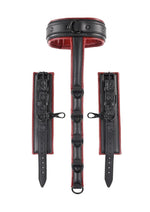 Load image into Gallery viewer, Saffron Neck and Wrist Restraint - Black/Red
