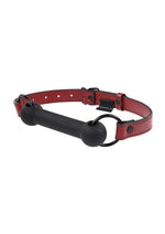 Load image into Gallery viewer, Saffron Silicone Bit Gag - Black/Red
