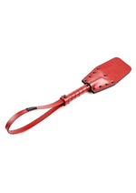 Load image into Gallery viewer, Saffron Studded Spanker - Black/Red

