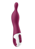 Load image into Gallery viewer, Satisfyer A-Mazing 1 Silicone Vibrating Stimulator - Berry/Red
