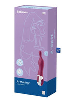 Load image into Gallery viewer, Satisfyer A-Mazing 1 Silicone Vibrating Stimulator - Berry/Red
