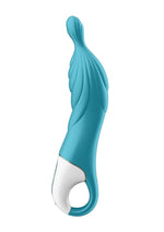 Load image into Gallery viewer, Satisfyer A-Mazing 2 Silicone Vibrating Stimulator - Blue/Turquoise
