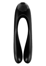 Load image into Gallery viewer, Satisfyer Candy Cane Silicone Rechargeable Mini Vibrator - Black
