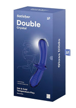 Load image into Gallery viewer, Satisfyer Double Crystal Glass Dildo - Blue/Light Blue
