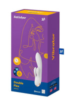 Load image into Gallery viewer, Satisfyer Double Flex Silicone Rabbit Vibrator - White
