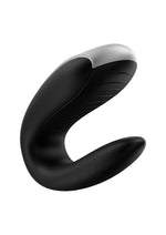 Load image into Gallery viewer, Satisfyer Double Fun Silicone Rechargeable Dual Vibrator with Remote Control - Black
