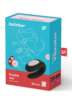 Load image into Gallery viewer, Satisfyer Double Joy Rechargeable Silicone Dual Stimulating Vibrator - Black
