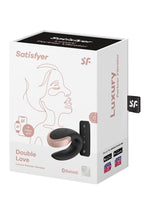 Load image into Gallery viewer, Satisfyer Double Love Silicone Rechargeable Dual Vibrator with Remote Control - Black
