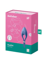 Load image into Gallery viewer, Satisfyer Duelist Silicone Vibrating Adjustable Couples Ring - Blue
